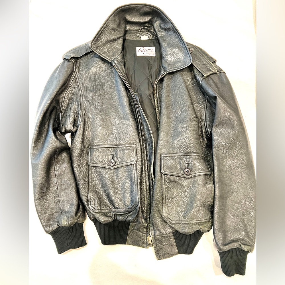 70s or 80s version of a bomber jacket I believe not positive.